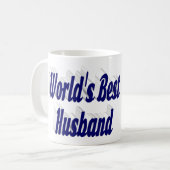 Husband-Foto mit dunkelblauem Text Coffee Tasse (Vorderseite Links)