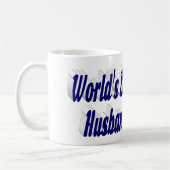 Husband-Foto mit dunkelblauem Text Coffee Tasse (Links)