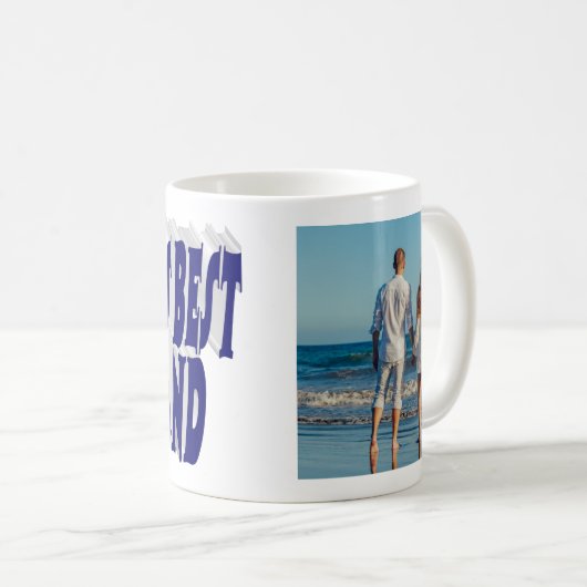 Husband-Foto mit dunkelblauem Text Kaffeetasse (VorderseiteRechts)