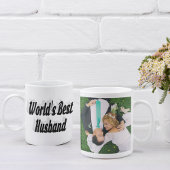 Husband-Foto mit schwarzem Text Coffee Tasse