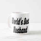 Husband-Foto mit schwarzem Text Coffee Tasse (Vorderseite Links)