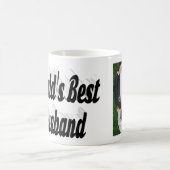 Husband-Foto mit schwarzem Text Coffee Tasse (Mittel)