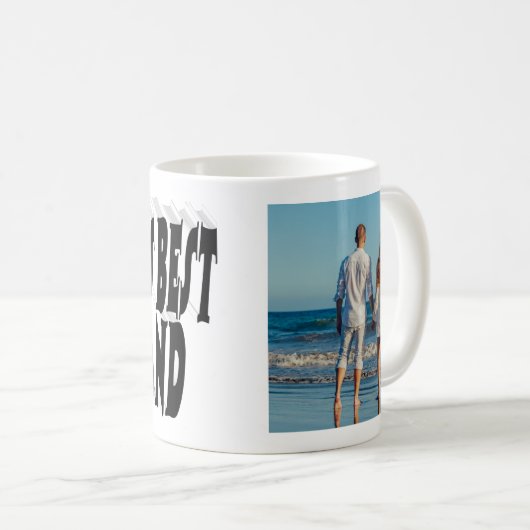 Husband-Foto mit schwarzem Text Kaffeetasse (VorderseiteRechts)