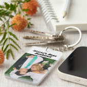 Husband-Foto mit schwarzem Text Schlüsselanhänger (Vorderseite rechts)