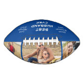 Husband-Foto Personalisiert Blue Football (Vorderseite)