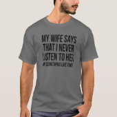 Husband Funny Gift T-Shirt (Vorderseite)