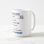Husband Funny Search Tasse (VorderseiteRechts)