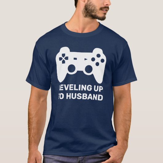 Husband | Funny Wedding Gamer T-Shirt (Vorderseite)