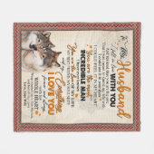 Husband-Geschenk | Brief an meinen Mann aus der Eh Fleecedecke (Vorderseite (Horizontal))