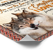 Husband-Geschenk | Brief an meinen Mann aus der Eh Poster (Ecke)