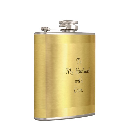 Husband Gold Flask Flachmann (Rechts)