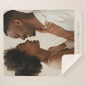 Husband Groom Sherpa Blanket Boyfriend Gift Idee Sherpadecke (Vorderseite (Horizontal))