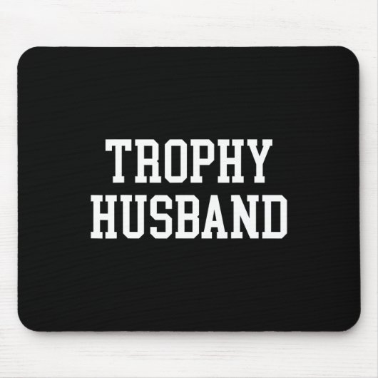 Husband Groom Vater Joke Funny Trophy Ehemann Mousepad (Vorne)