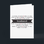 Husband Happy Birthday Card // Adjektive beschreib Karte<br><div class="desc">Was für eine bessere Art,  deinen Mann zum Geburtstag zu schenken,  als ihm alles zu erzählen,  was an ihm großartig ist!</div>
