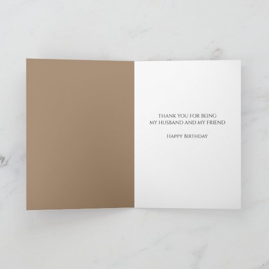 Husband Happy Birthday im Alter bis zur Perfektion Karte (Innenseite)