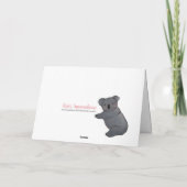 Husband Happy Geburtstag koala Karte (Rückseite)