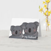 Husband Happy Geburtstag koala Karte (Gelbe Blume)