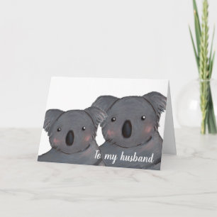 Husband Happy Geburtstag koala Karte