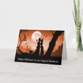 Husband Happy Halloween Liebe Romance Couple Karte (Vorderseite)