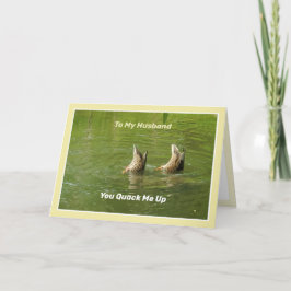 Husband Happy Jubiläum Niedliche Funny Ducks Karte