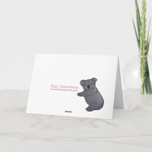 Husband Happy Jubiläumskoala-Karte Karte (Rückseite)