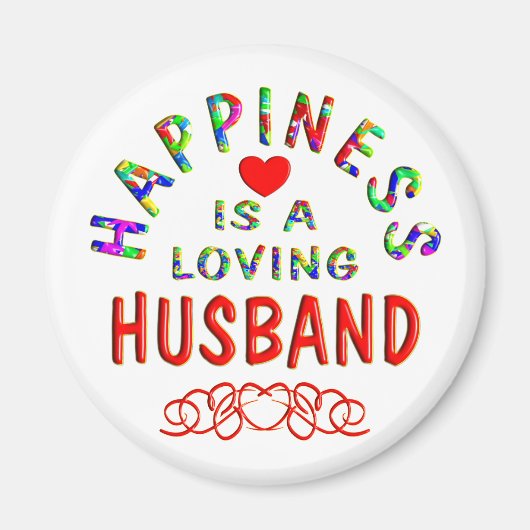 Husband Happy Magnet (Vorne)