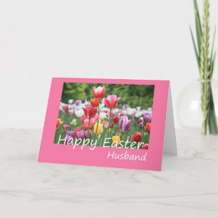Husband Happy Oaster Tulip Karte