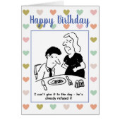 Husband hat Abendessen, der Hund hat bereits abgel (Vorne)