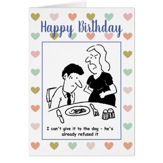 Husband hat Abendessen, der Hund hat bereits abgel (Vorne)