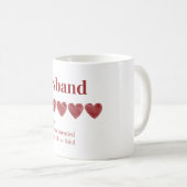 Husband Hervorragend sehr empfohlen Kaffeetasse (VorderseiteRechts)