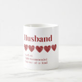 Husband Hervorragend sehr empfohlen Kaffeetasse (Mittel)