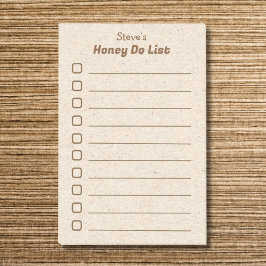 Husband Honey Do List Post-it Klebezettel