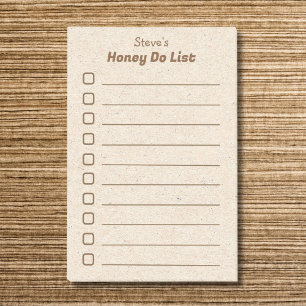 Husband Honey Do List Post-it Klebezettel