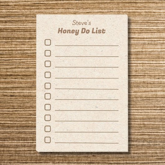 Husband Honey Do List Post-it Klebezettel