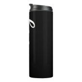 Husband Hubby Einfaches Schwarz-weißes Textgeschen Thermosbecher (Nach rechts gedreht)