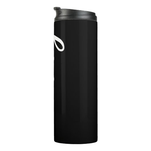 Husband Hubby Einfaches Schwarz-weißes Textgeschen Thermosbecher (Nach rechts gedreht)