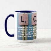 HUSBAND I LIEBE DICH TASSE (Links)