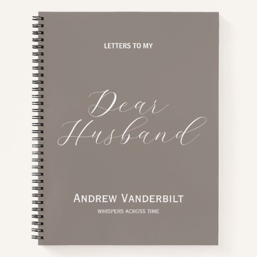Husband im Heaven Memorial Journal Notizblock (Vorderseite)