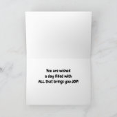 *** HUSBAND** KANOER'S DELIGHT***VATER'S DAY Card Karte (Innenseite)