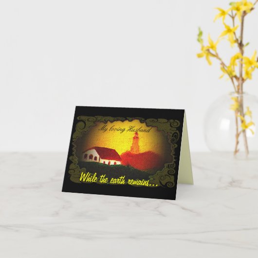 Husband-Karte Karte (Gelbe Blume)