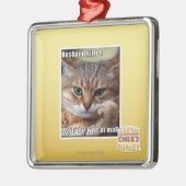Husband Kitteh Ornament Aus Metall (Links)