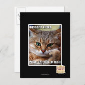 Husband Kitteh Postkarte (Vorne/Hinten)