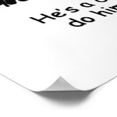 Husband könnte sich mit Flaschenöffner verwöhnen Poster (Ecke)