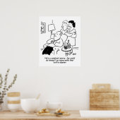 Husband könnte sich mit Flaschenöffner verwöhnen Poster (Küche)