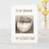 "HUSBAND, LASS'S FEIEREN SIE" VATER'S DAY KARTE (Gelbe Blume)