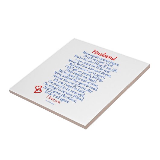 Husband-Liebe Fliese (Seite)