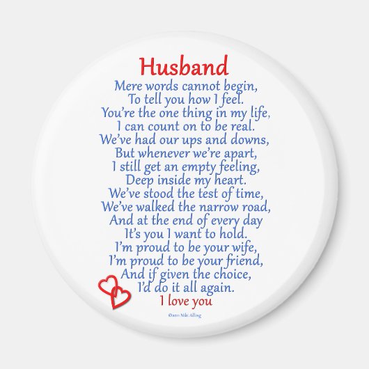 Husband-Liebe Magnet (Vorne)