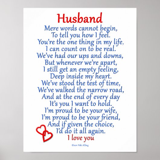 Husband-Liebe Poster (Vorne)