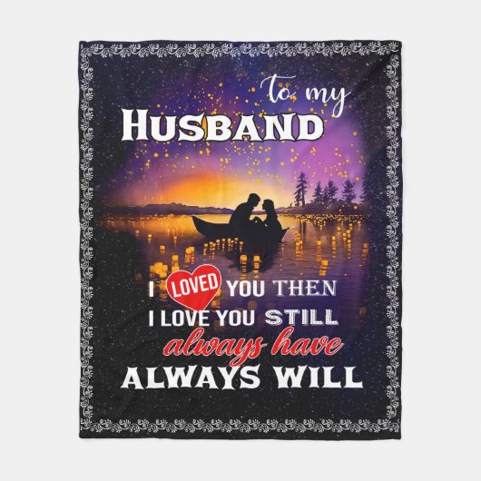 Husband Lovers | Zu meinem Mann liebte ich dich Fleecedecke (Vorderseite)