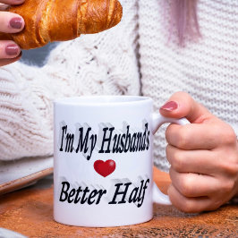 Husband lustig Zitat schwarzen Text Kaffeetasse